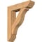 Ekena Millwork Funston Slat Smooth Bracket w/ Offset Brace, Western Red Cedar, 7 1/2"W x 30"D x 36"H BKT0806X30X36FST06SWR - alternate 1